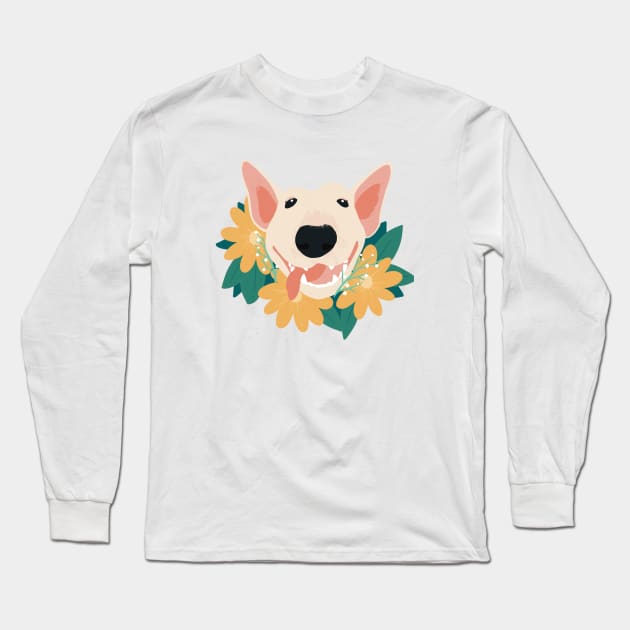 Bull Terrier Joy Long Sleeve T-Shirt by megkpart